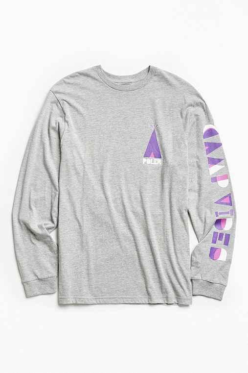 Urban Outfitters Poler Woodcut Long Sleeve Tee,grey,l