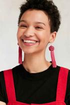 Urban Outfitters Vanessa Mooney Astrid Knotted Tassel Earring,pink,one Size