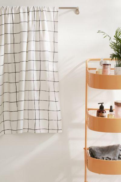Urban Outfitters Wonky Grid Bath Towel