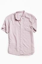 Urban Outfitters Uo Gingham Plaid Short Sleeve Button-down Shirt