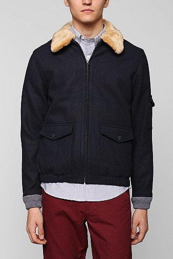 Native Youth Sherpa Collar Fighter Jacket