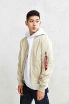Urban Outfitters Alpha Industries L-2b Scout Bomber Jacket,white,s