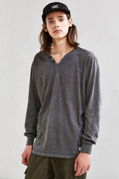 Urban Outfitters Katin Folk Henley Long Sleeve Tee
