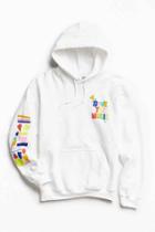 Urban Outfitters Uo + Save The Music Hoodie Sweatshirt,white,s
