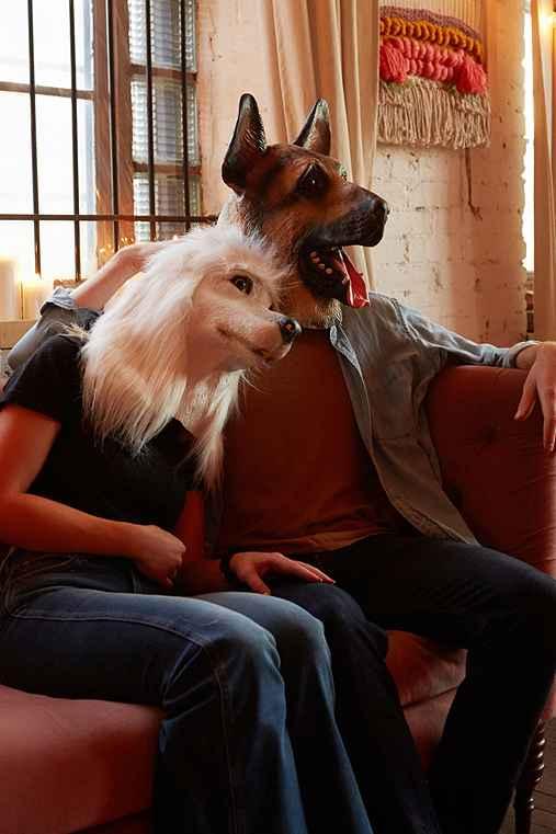 Urban Outfitters German Shepherd Mask,black,one Size