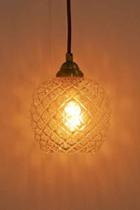 Urban Outfitters Honeycomb Glass Pendant Light,clear,one Size