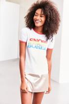 Urban Outfitters Truly Madly Deeply Snow Bored Ringer Tee