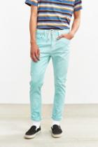 Urban Outfitters Overdyed Green Levi's 510 Skinny Jean