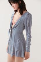 Kimchi Blue Maddie Plunging Tie-front Romper