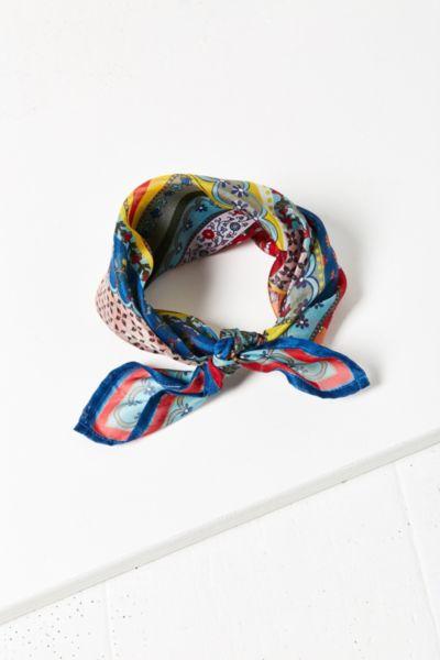Urban Outfitters Patchwork Mini Square Scarf