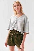 Urban Outfitters Bdg Dylan Popover Shirt,dark Grey,s