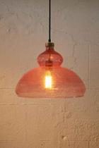 Urban Outfitters Ezra Blown Glass Pendant Light,rose,one Size
