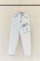 Urban Outfitters Vintage Jordache Denim On Denim Patched Jean,assorted,one Size