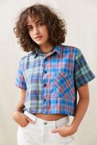 Urban Outfitters Urban Renewal Remade Pieced Flannel Shirt