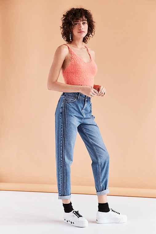 Urban Outfitters Bdg Mom Jean - Pintuck,vintage Denim Dark,25