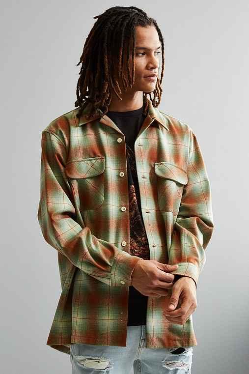 Urban Outfitters Pendleton Board Button-down Shirt,light Brown,l
