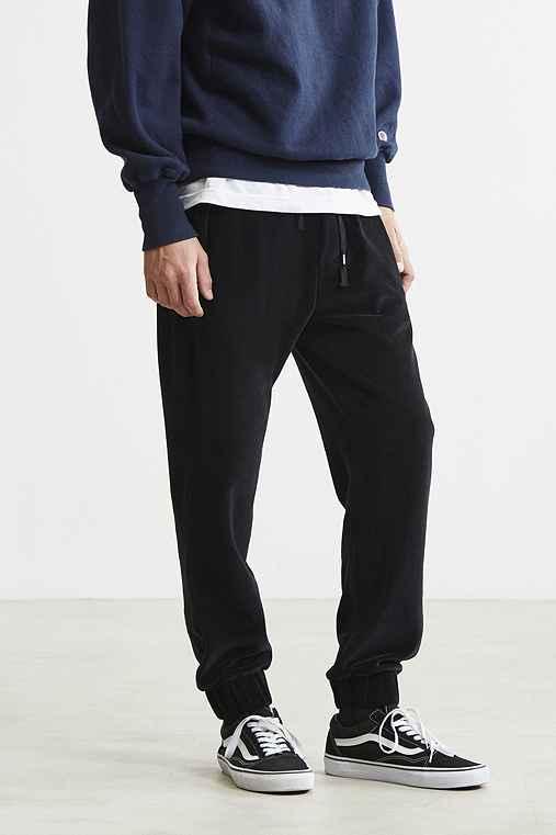 Urban Outfitters Uo Velour Jogger Pant,black,xs