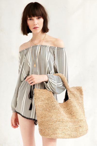 Ecote Raffia Tote Bag