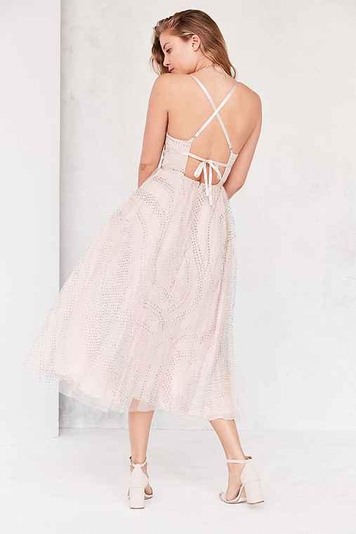 Urban Outfitters Kimchi Blue Full Glitz Midi Dress,multi,10