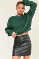 Urban Outfitters Vintage Leather Skirt,black,l