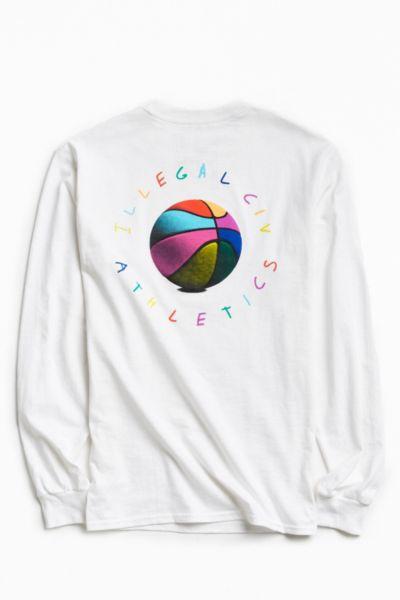 Urban Outfitters Illegal Civilization Olan Basketball Long Sleeve Tee
