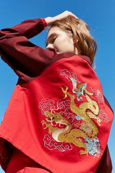 Silence + Noise Olympia Souvenir Coach Jacket