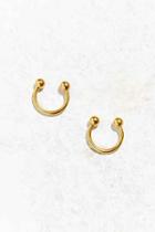 Urban Outfitters Open Ball Hoop Earring,gold,one Size