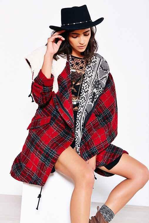 Ecote Asymmetrical Blanket Coat