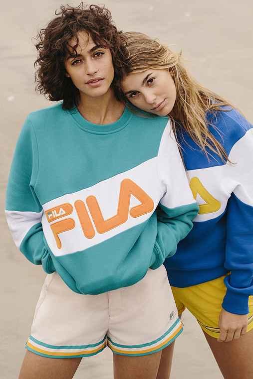 Urban Outfitters Fila + Uo Docka Striped Short,white,s