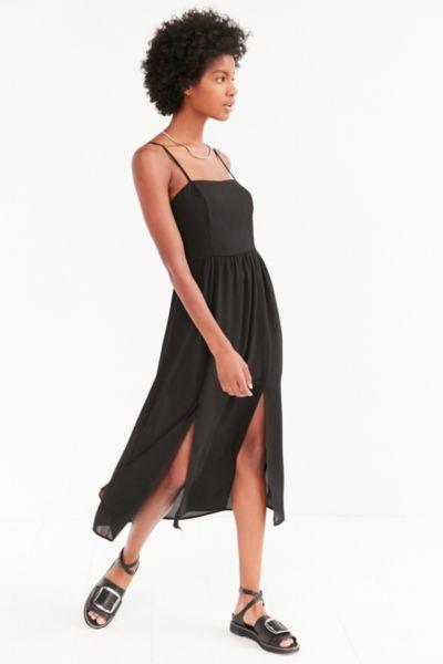 Silence + Noise Modern Chiffon Babydoll Slip Dress