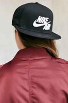 Urban Outfitters Nike Sportswear Air True Snapback Baseball Hat,black,one Size