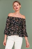 Pins And Needles Ditsy Floral Off-the-shoulder Top
