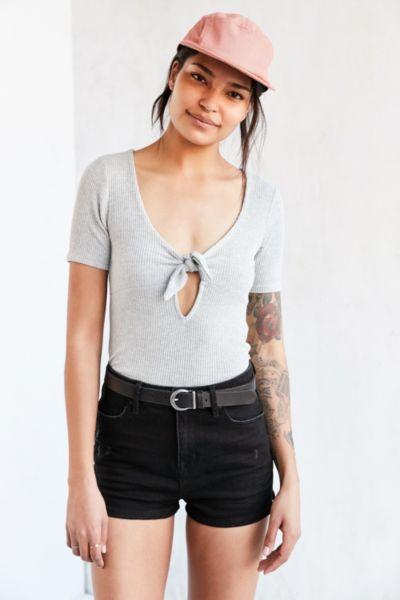 Project Social T Sara Tie-front Top