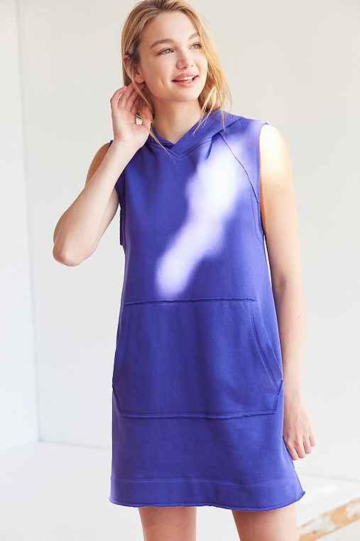 Urban Outfitters Bdg Heather Muscle Hoodie Dress,purple,l