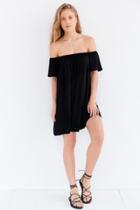 Urban Outfitters Silence + Noise Off-the-shoulder Swing Dress
