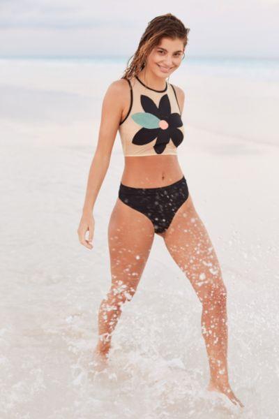 Mandalynn Kate Flower High Neck Bikini Top