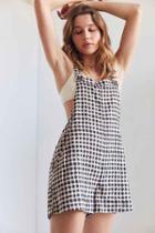 Urban Outfitters Silence + Noise Lauren Linen Shortall Overall,cream Multi,xs