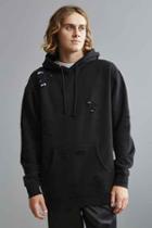 Urban Outfitters Wallace Distressed Hoodie Sweatshirt,black,s