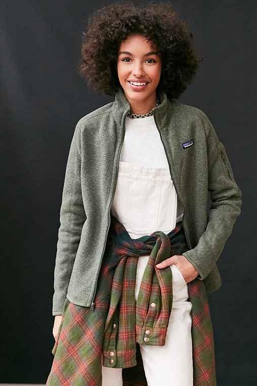 Urban Outfitters Patagonia Better Sweater Fleece Jacket,green,l