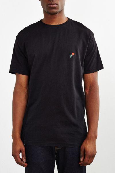 Urban Outfitters Embroidered Rose Tee