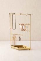Urban Outfitters Crystal Jewelry Organizer,gold,one Size