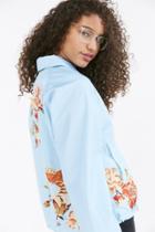 Urban Outfitters Silence + Noise Celia Floral Coach Jacket