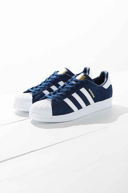 Urban Outfitters Adidas Suede Superstar Sneaker,navy,w 5.5/m 4.5