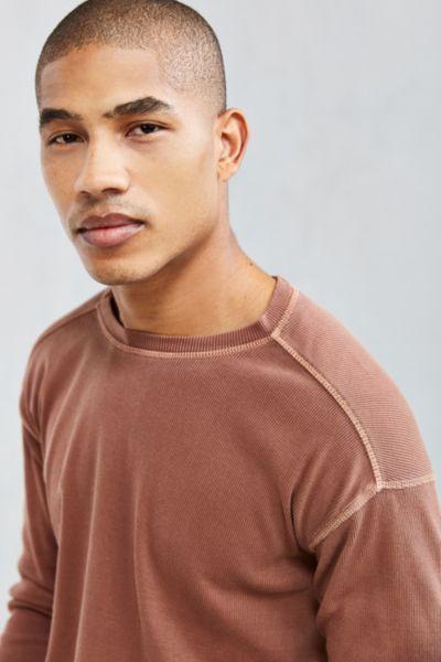 Urban Outfitters Uo Essential Ribbed Thermal Long Sleeve Tee
