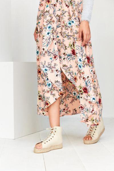 Urban Outfitters Open Toe Lace-up Espadrille Sandal