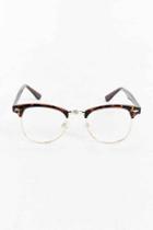 Urban Outfitters Half-frame Readers,brown,one Size