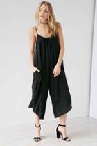 Urban Outfitters Silence + Noise Winona Oversized Jumpsuit,black,m