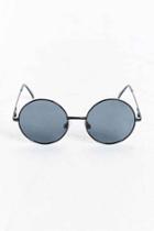 Urban Outfitters Metal Round Sunglasses,black,one Size