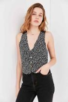 Urban Outfitters Kimchi Blue Fiona Reversible Vest,black,xs
