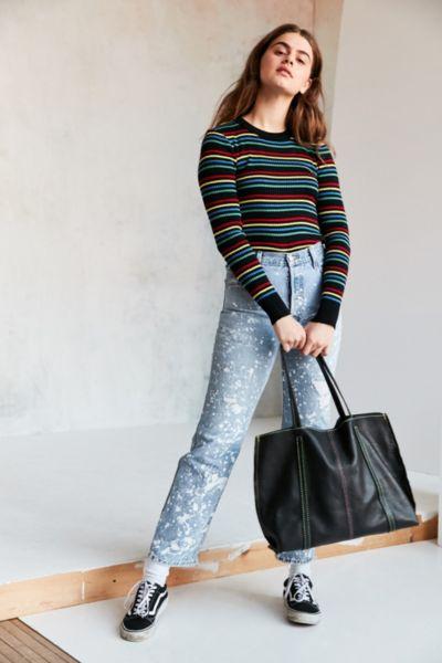 Urban Outfitters Erika Classic Leather Tote Bag